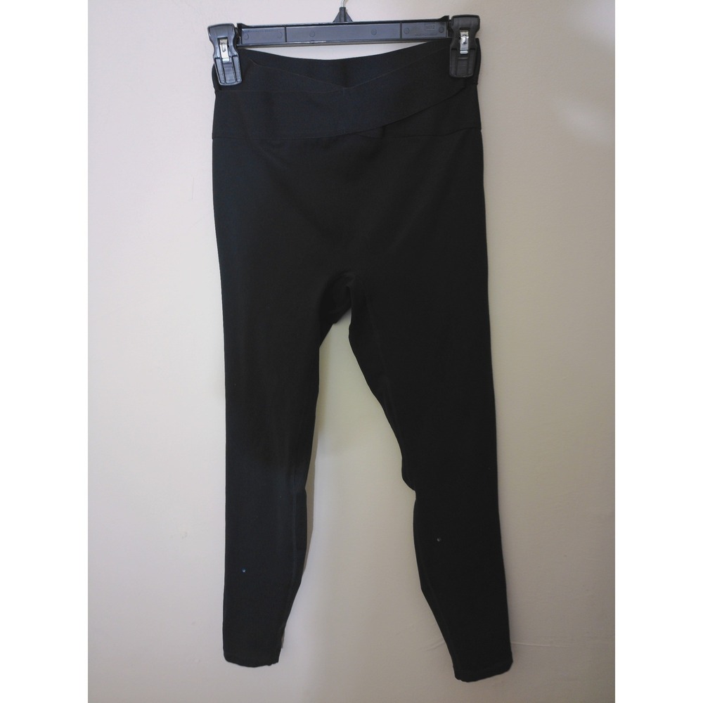 Le ORE Leggings Women Small Black Crossover Waist Activewear Yoga Pants 1700